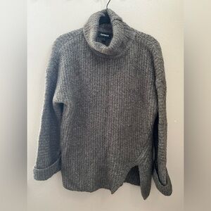 Express Grey Turtleneck Sweater